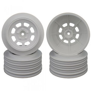 DE RACING SPEEDWAY TRAXXAS SC REAR WHITE WHEELS FOR SC TIRES DER-DS4-RW