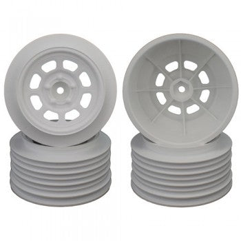 DE RACING SPEEDWAY TRAXXAS SC FRONT WHITE WHEELS FOR SC TIRES DER-DS4-FW