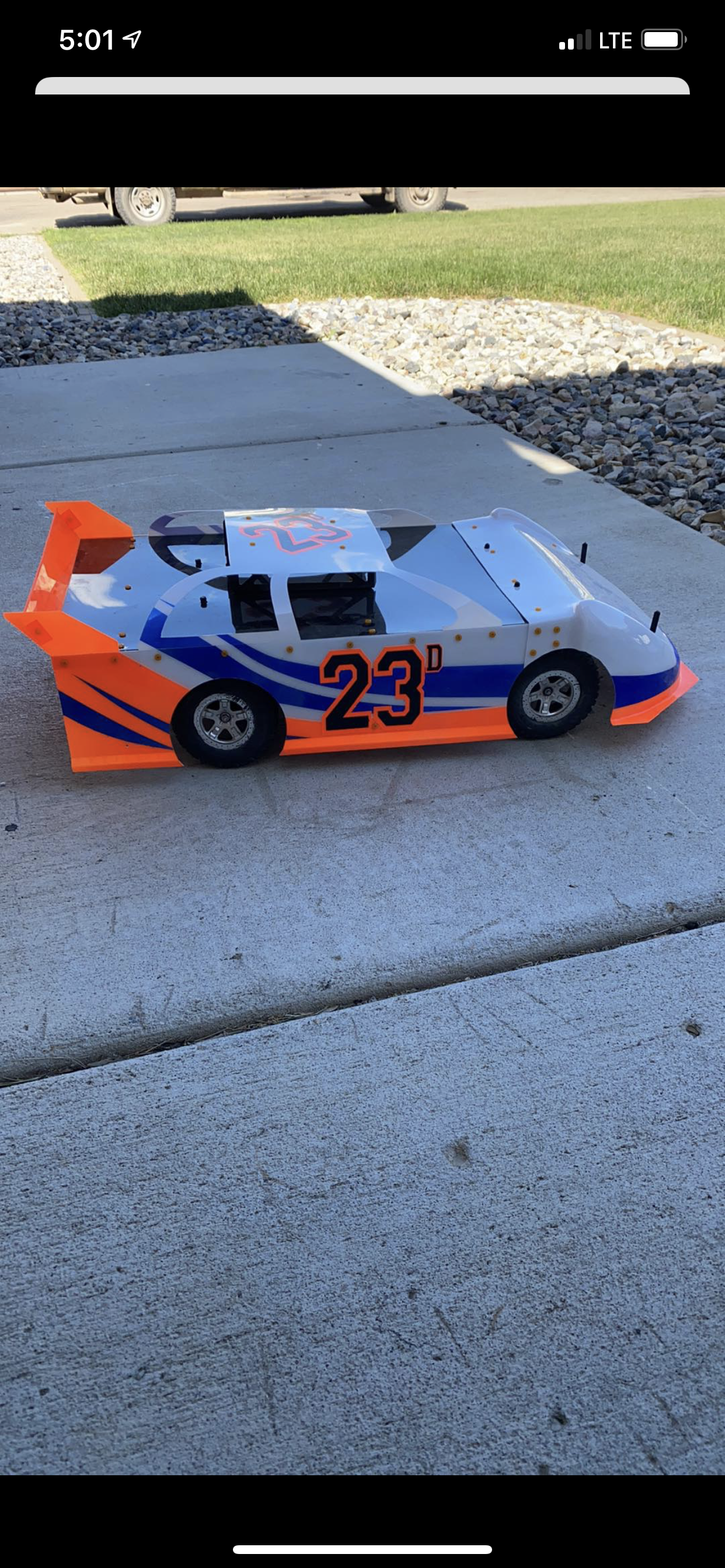 SC late model 1/10th and 1/8th scale with molded nose
